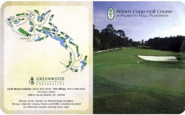 Score card from Robert Cupp